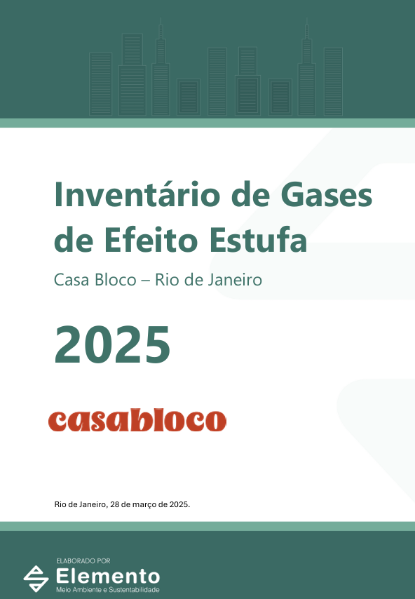 Capa do inventário de GEE da CasaBloco (2025)