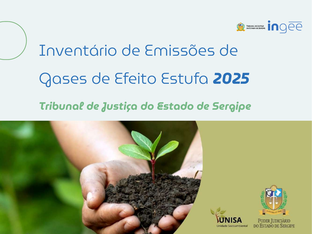 Capa do inventário de GEE da TJSE (2025)