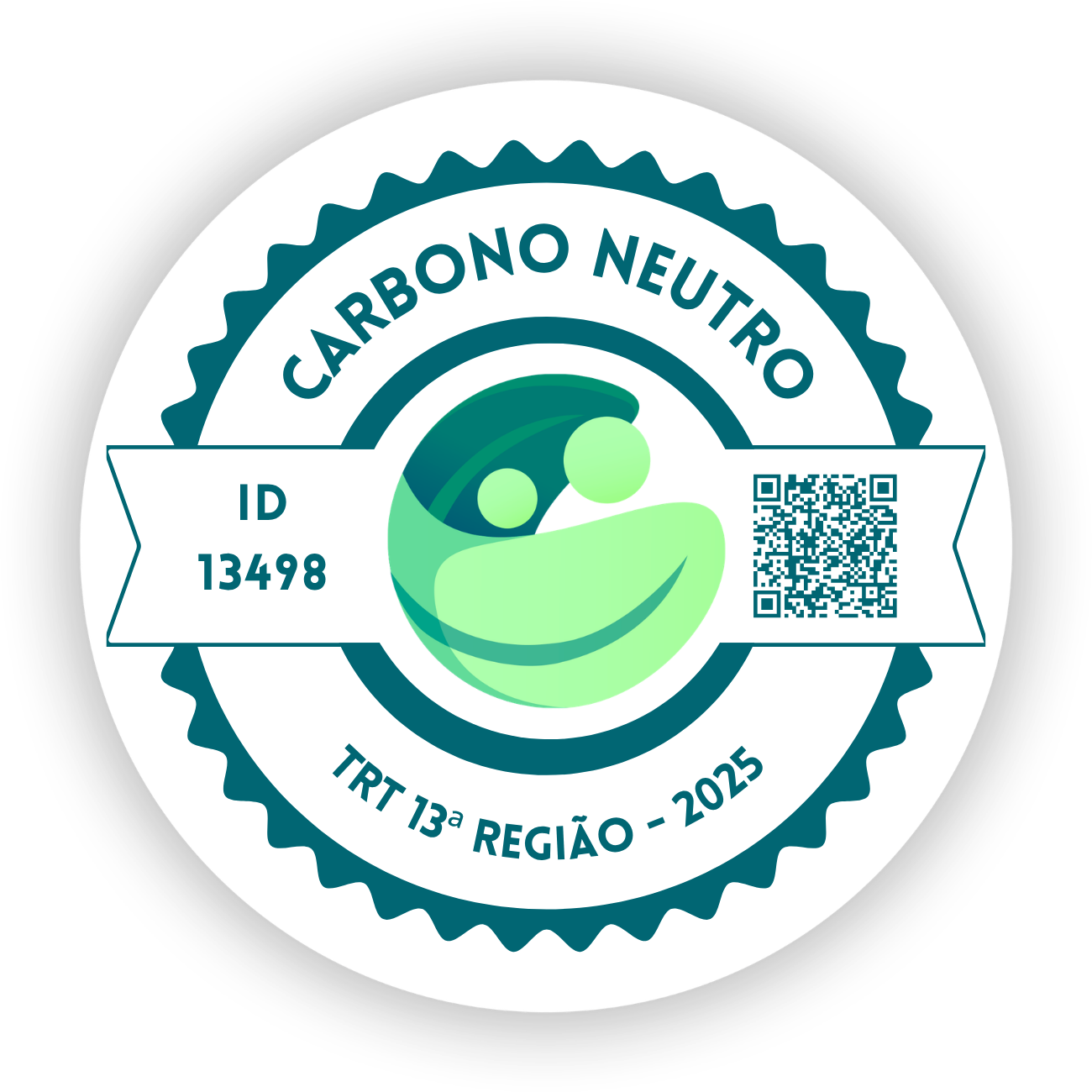 Selo Carbono Neutro CO2 — TRT13 (2025)